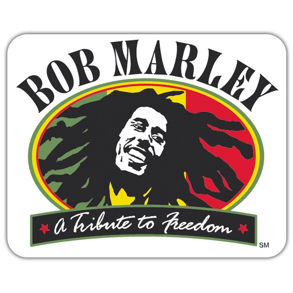 Pegatinas: Bob Marley Freedom