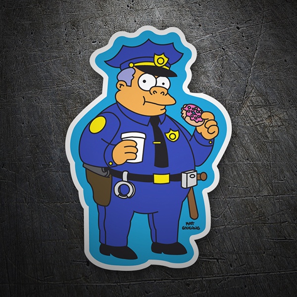 Pegatinas: Jefe Wiggum