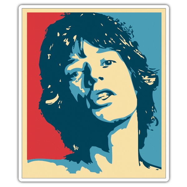 Pegatinas: Mick Jagger Hope