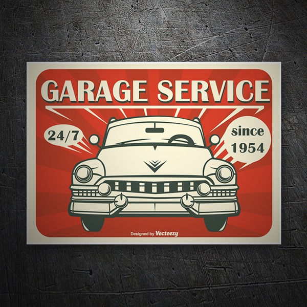 Pegatinas: Garage Service
