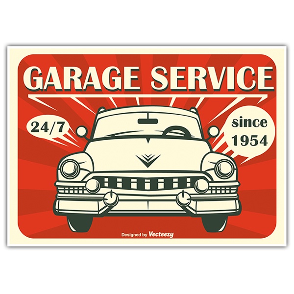 Pegatinas: Garage Service