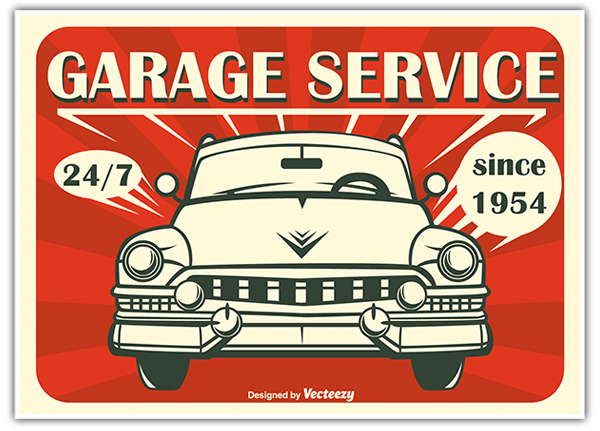 Pegatinas: Garage Service