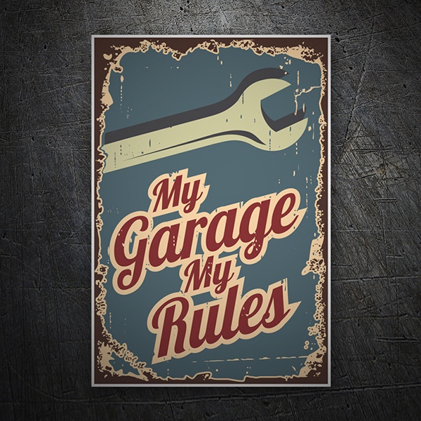 Pegatinas: My Garage My Rules 1