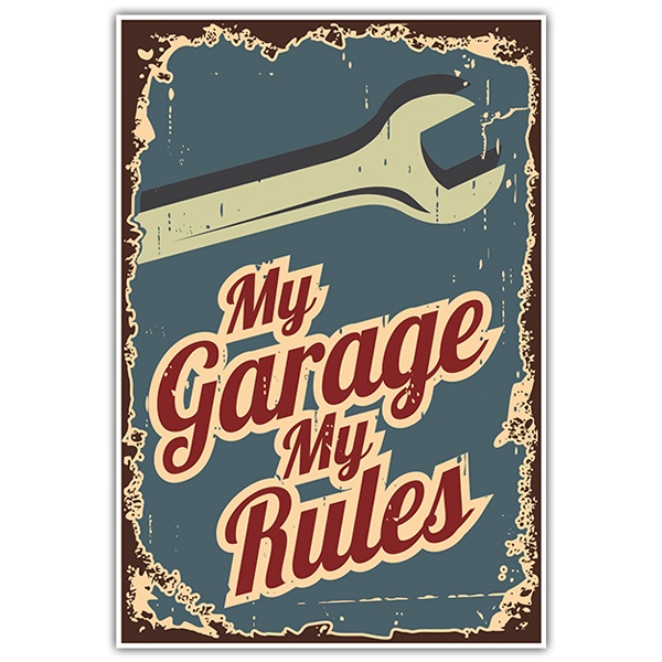 Pegatinas: My Garage My Rules