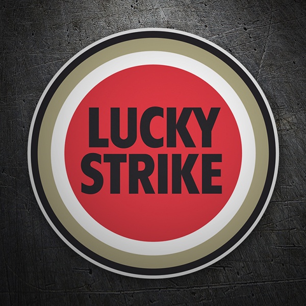 Pegatinas: Lucky Strike Logo Circular