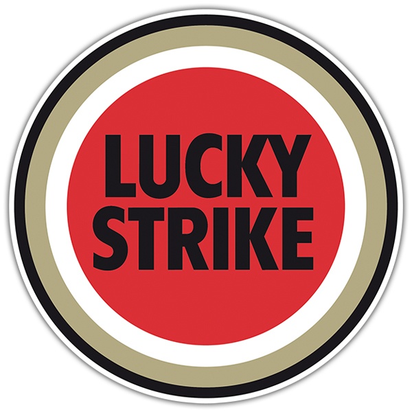 Pegatinas: Lucky Strike Logo