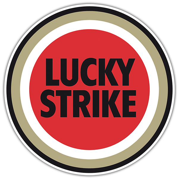Pegatinas: Lucky Strike Logo Circular