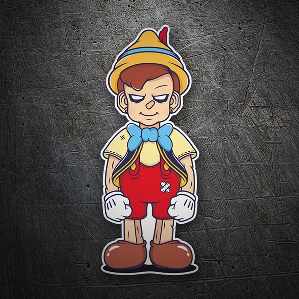 Pegatinas: Pinocho Zombie