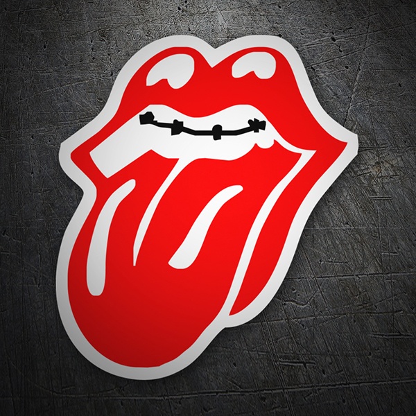 Pegatinas: Boca Rolling Stones