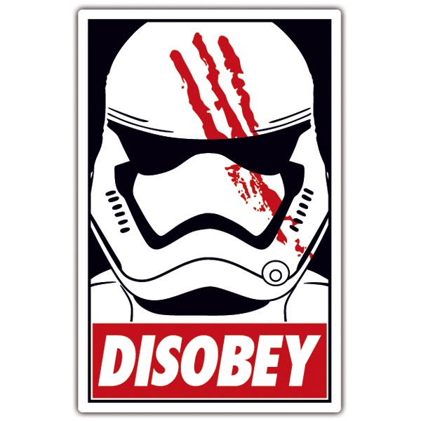 Pegatinas: Disobey Finn (Star Wars)