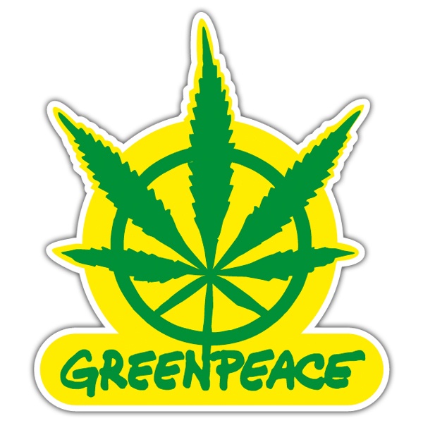 Pegatinas: Greenpeace Marihuana