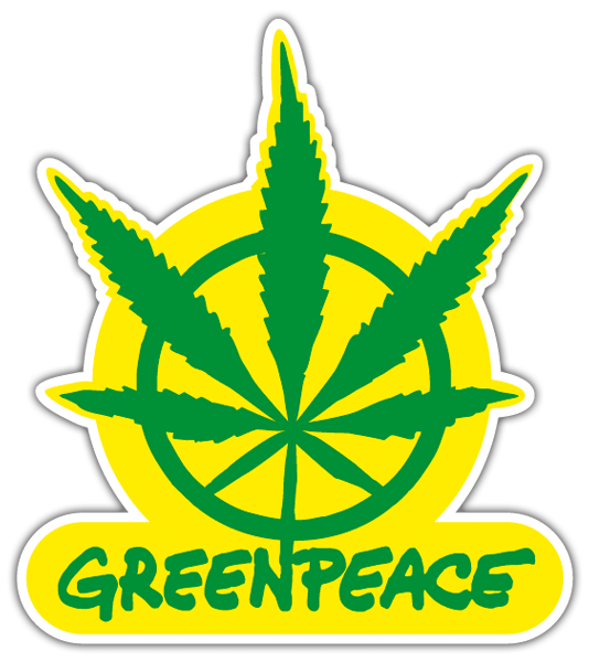 Pegatinas: Greenpeace Marihuana