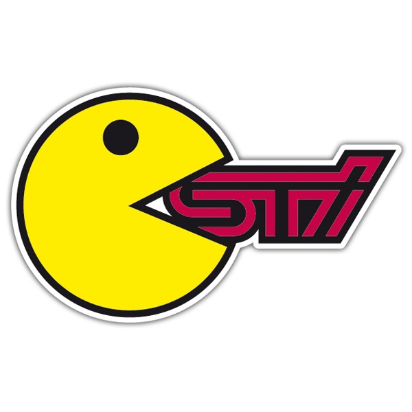 Pegatinas: Pacman Sti