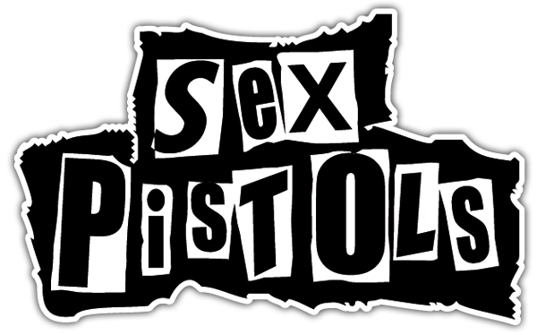 Pegatinas: Logo The Sex Pistols en Estilo Collage