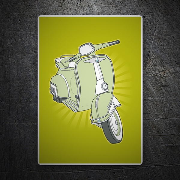 Pegatinas: Póster adhesivo Vespa