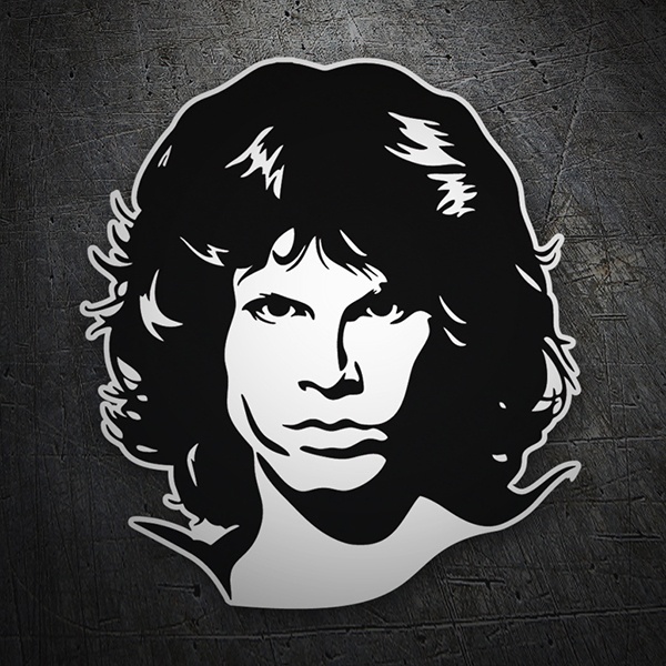 Pegatinas: Silhouette de Jim Morrison