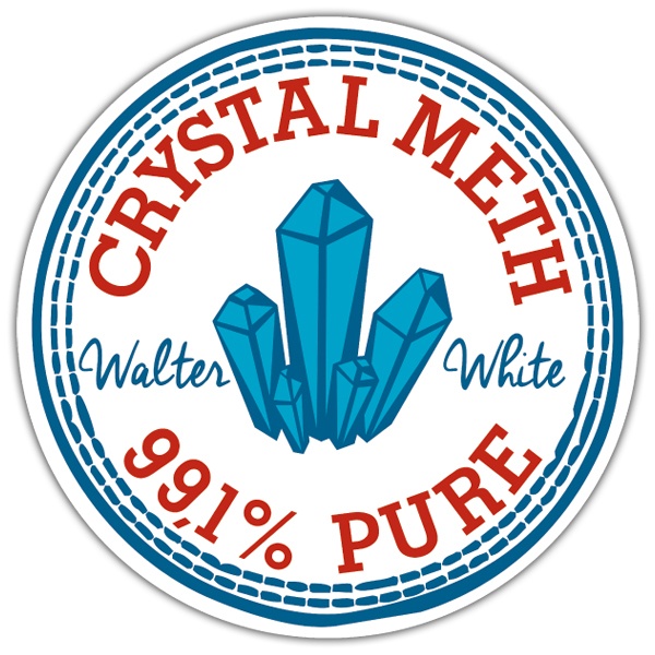 Pegatinas: Parche Crystal Meth de Breaking Bad