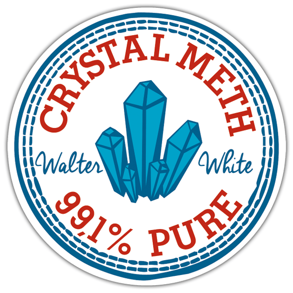 Pegatinas: Parche Crystal Meth de Breaking Bad