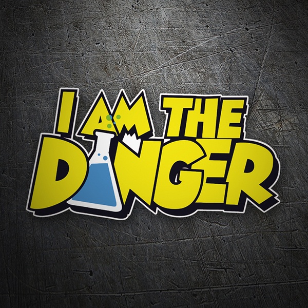 Pegatinas: Breaking Bad I am the Danger