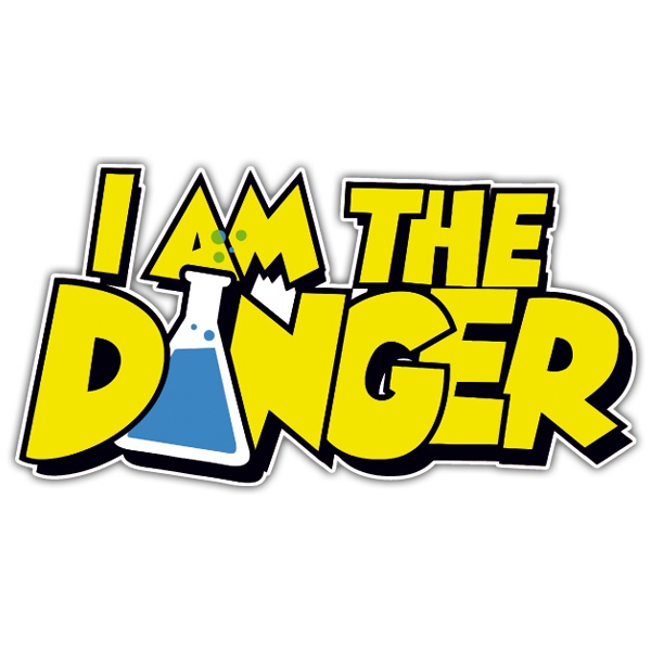 Pegatinas: Breaking Bad I am the Danger