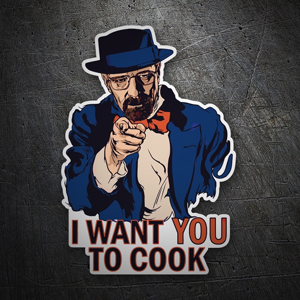 Pegatinas: Breaking Bad I want you to Cook