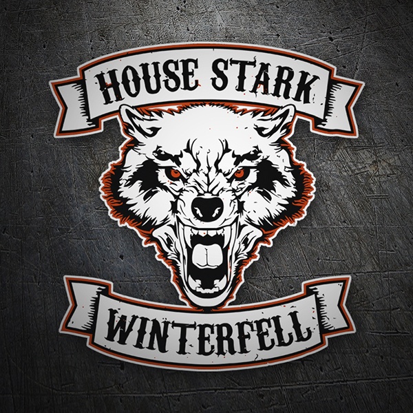 Pegatinas: Juego de Tronos House Stark - Winterfell
