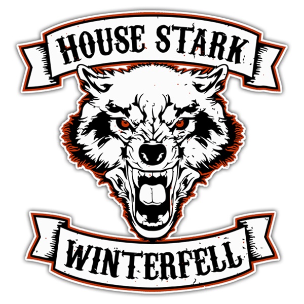 Pegatinas: Juego de Tronos House Stark - Winterfell