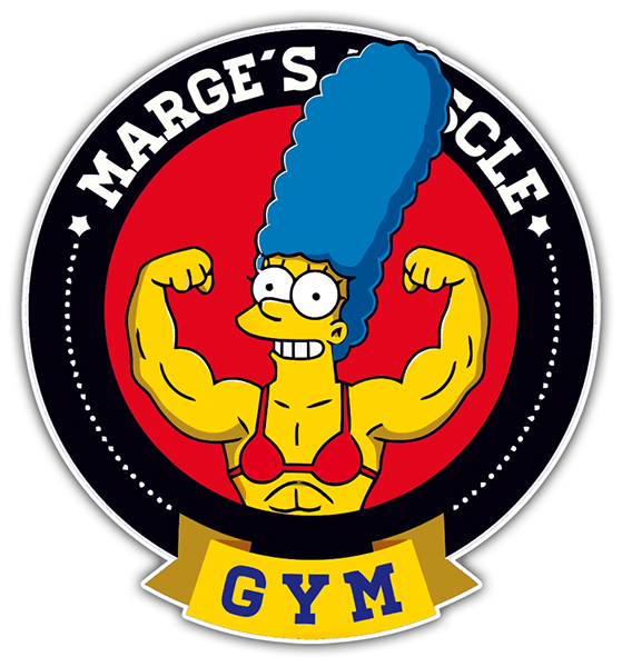 Pegatinas: Marge Muscle
