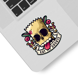 Pegatinas: Calavera Pirata con Texto Eat My Shorts 4