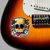 Pegatinas: Calavera Pirata con Texto Eat My Shorts 6