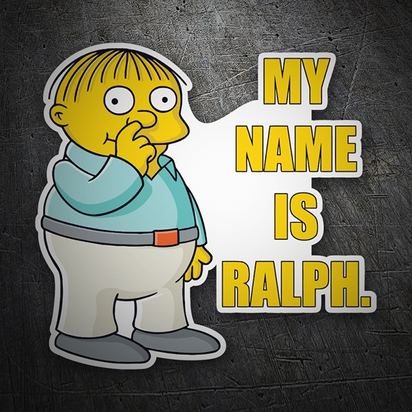 Pegatinas: My Name Is Ralph