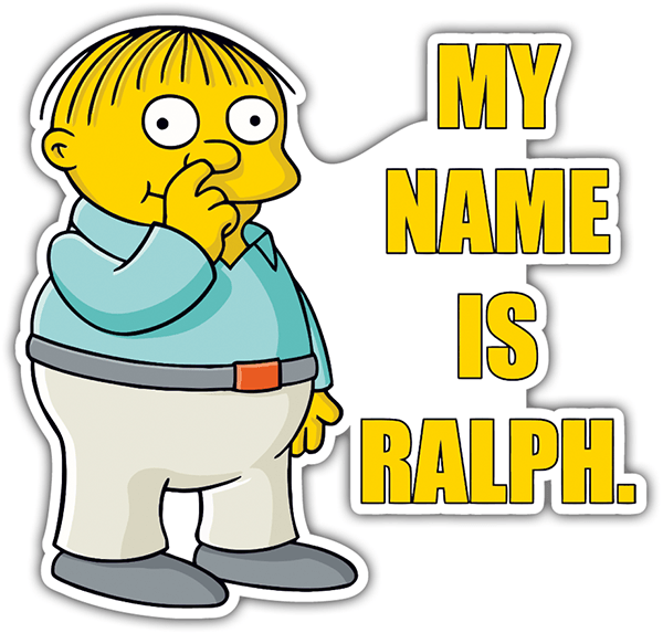 Pegatinas: My Name Is Ralph