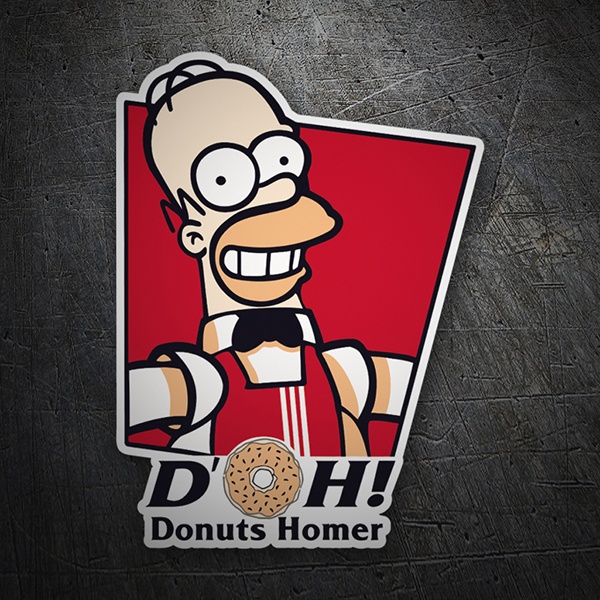 Pegatinas: Donuts Homer 1