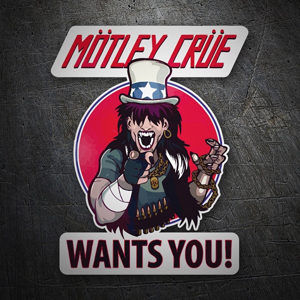 Pegatinas: Mötley Crüe, Wants You?