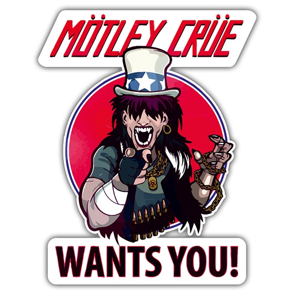 Pegatinas: Mötley Crüe, Wants You?