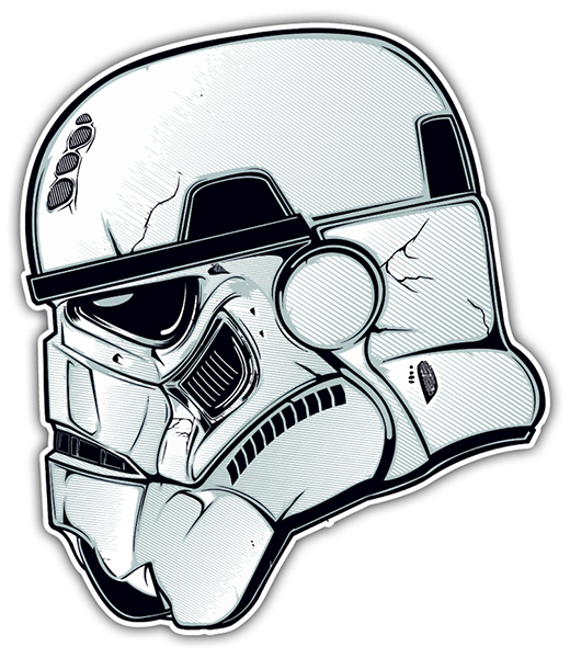 Pegatinas: Casco Stormtrooper 0