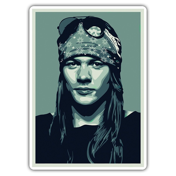 Pegatinas: Axl Rose Pop Art