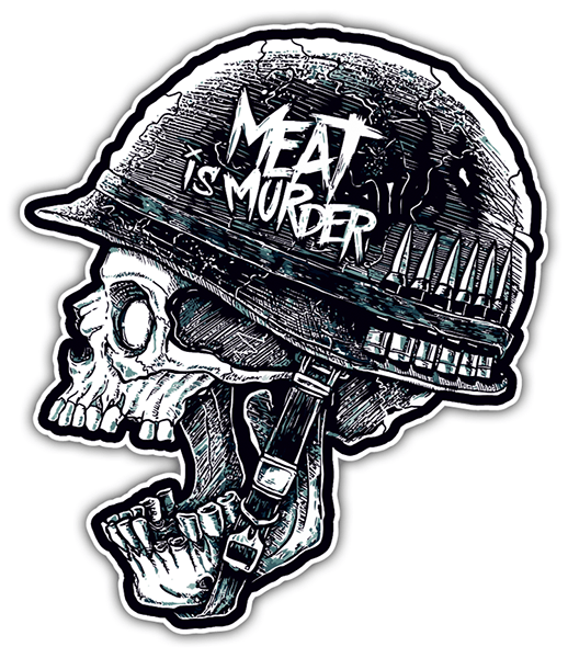 Pegatinas: Meat is Murder Dise&ntilde;o Vinilo Decorativo
