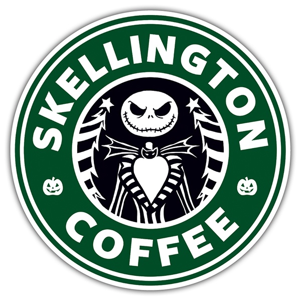 Pegatinas: Skellington Coffee