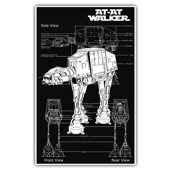 Pegatinas: Star Wars AT-AT