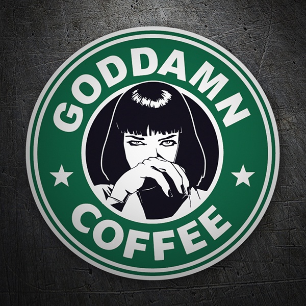 Pegatinas: Goddamn Coffee