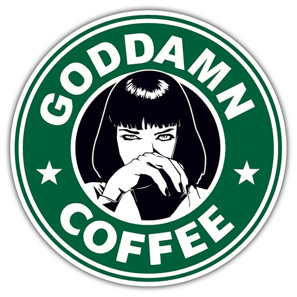 Pegatinas: Goddamn Coffee