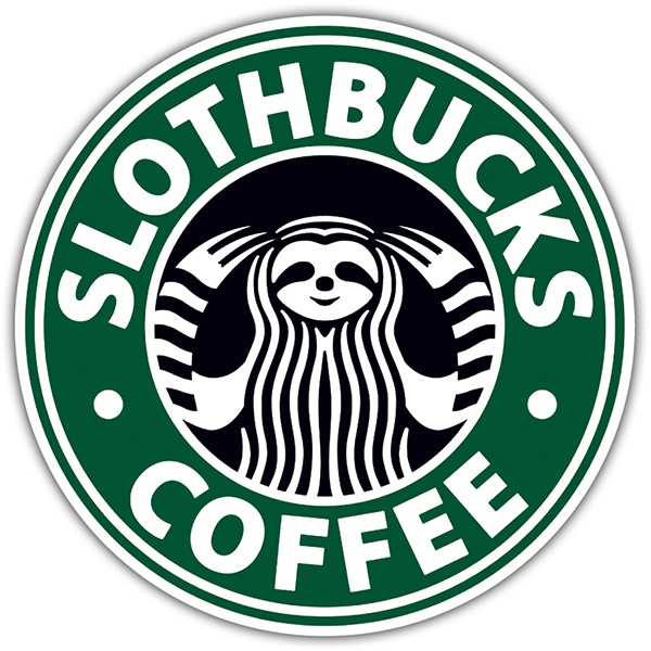 Pegatinas: Slothbucks Coffee