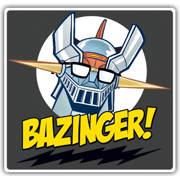 Pegatinas: Mazinger Z en The Big Bang Theory