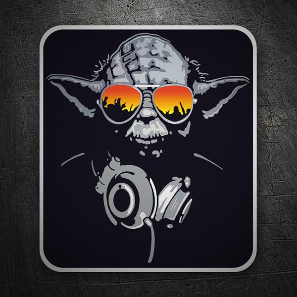 Pegatinas: Yoda DJ