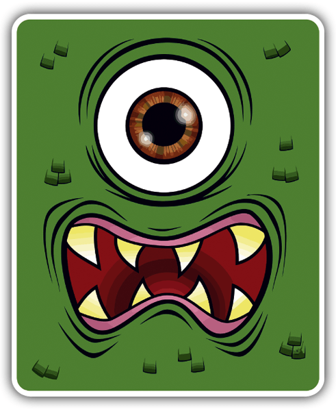 Pegatinas: Monstruo de un ojo 0