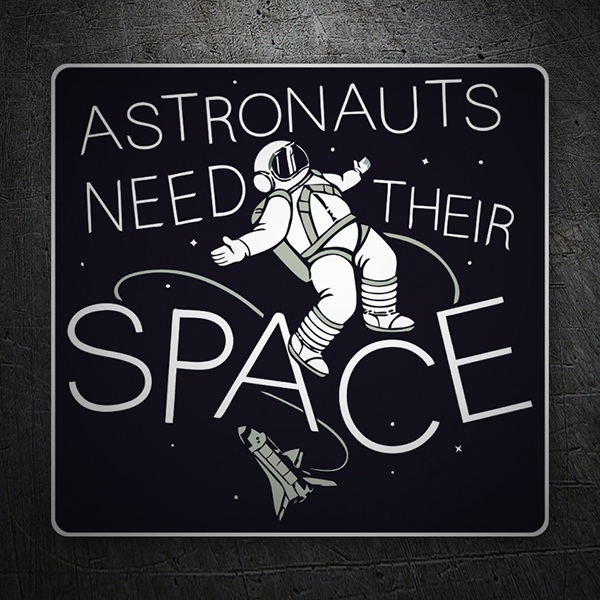 Pegatinas: Astronautas necesitan su espacio