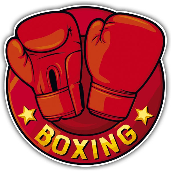 Pegatinas: Guantes de boxeo