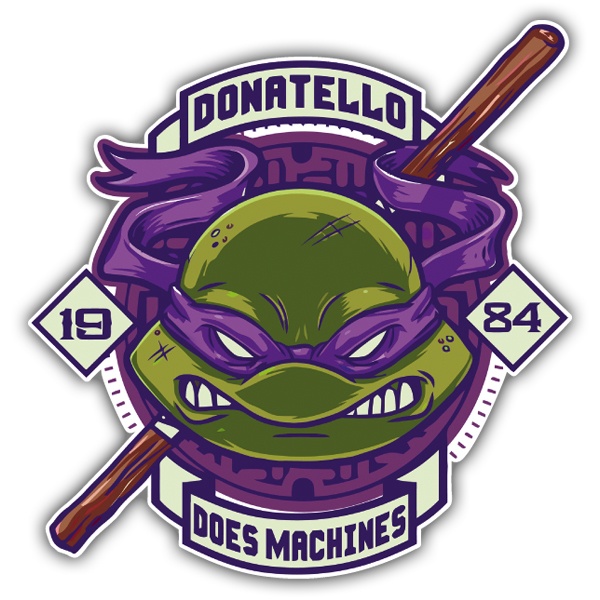 Pegatinas: Donatello 1984