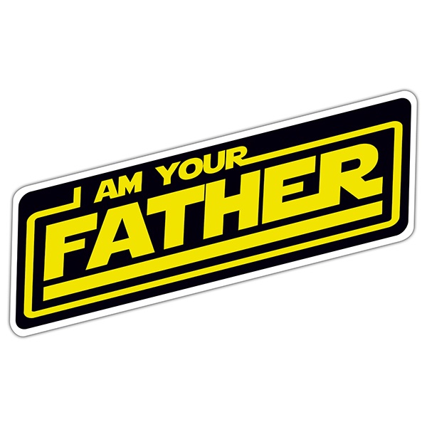 Pegatinas: Letras Yo soy tu padre